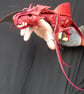 Dragon Hand Puppet.  Draig the Welsh Dragon