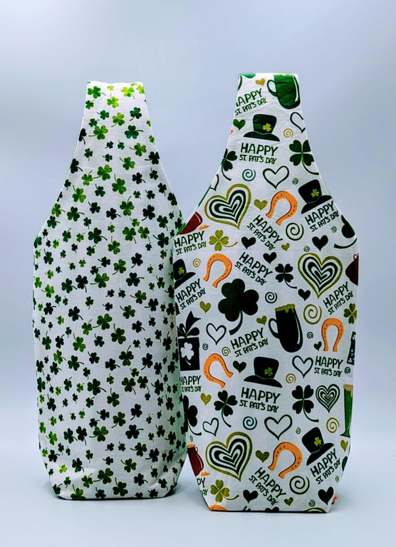 St Patrick's Day   Reusable Gift Bottle Bag