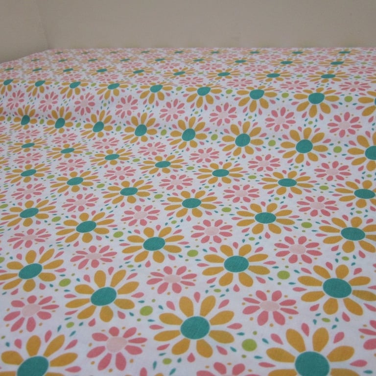 Apple Of My Eye White Yellow Fabric Fat Quarter