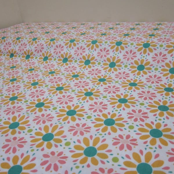 Apple Of My Eye White Yellow Fabric Fat Quarter