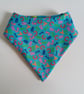 Bandana bib, bib, patchwork bandana bib, quilted bib, reversible bandana bib - Image 2