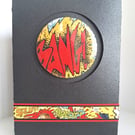 Beano "Bang!" Badge, made from Original 2003 Comic, Upcycled Comic book gift