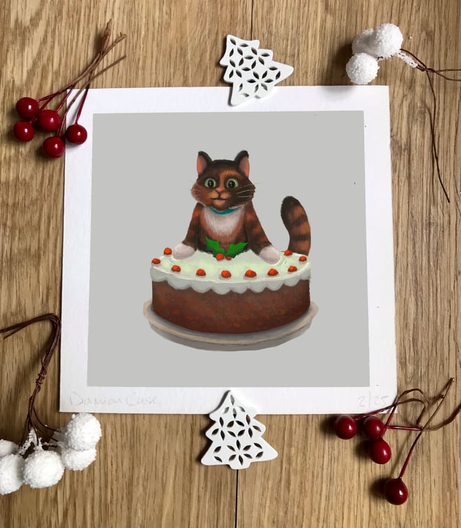 "Happy DuffleCatmas" Art Print