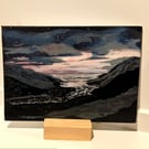 Dusk - An original painting supplied with a wooden stand