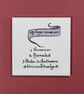 'Feels Familiar' (Set 3- Lilac)  ceramic coaster or decorative tile set. - Image 2