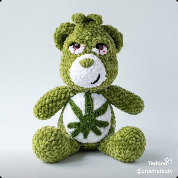 Careless bear custom made original design unique gift funny smokers 420