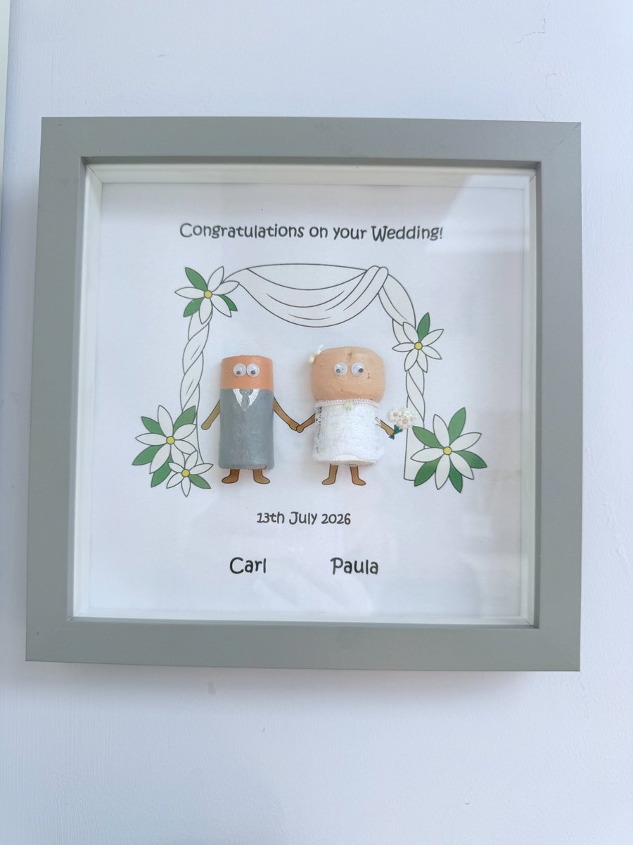 Custom Wedding gift for couple, bride & groom gift, wedding day gift