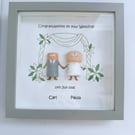 Custom Wedding gift for couple, bride & groom gift, wedding day gift