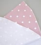 Round Tablecloth 48" Pink and White Polka Dot - Image 5