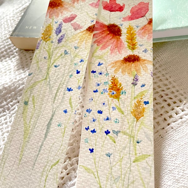 Wildflowers Original Watercolour Bookmarks