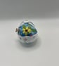 Vintage Bone China Basket Pin Cushion - Upcycled Floral Ceramic with Handle - Image 4