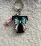 Personalised Keyring - Initial with bow detail & tassel- gift idea - Image 4