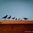 Black Wading Birds Mantelpiece Ornament, Shelf sitter, Waders Need Love Too