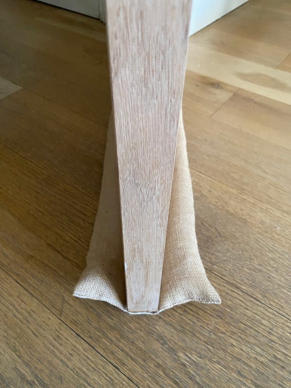 Double Draught excluder, custom length under door draft stopper