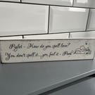 Wooden piglet Winnie the Pooh free standing sign 
