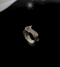 Silver running wolf ring - Image 3