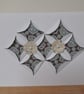 BLANK HANDMADE ORIGAMI PATTERNED CARD. - Image 3