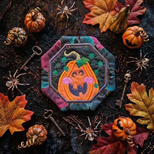 Halloween Mug Rug