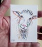  Sheep miniature ACEO Original Painting - Image 4