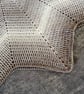 White and taupe baby blanket, crocheted baby blanket, newborn gift, unisex - Image 6