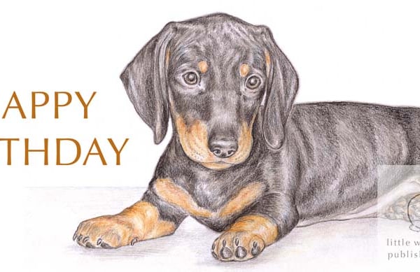 Henry the Dachshund - Birthday Card