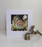 Original Mother Earth Woodland Resting Hare Rabbit Watercolour Mounted Wall Art - Image 5