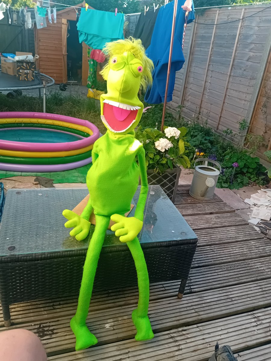 UV reactive zombie puppet 
