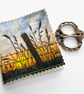 Sunrise hedgerow and fence needle, pin and safety pin case. 
