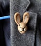 Needle Felted Hare Brooch  - Image 8