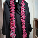 Scarf or Boa Handknitted from Circulo Rendado Trico Fabric Yarn