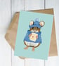  Card Blank card cute mouse all occassions