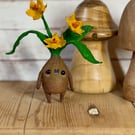 Spun Cotton Miniature Daffodil Bulb Doll