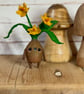 Spun Cotton Miniature Daffodil Bulb Doll
