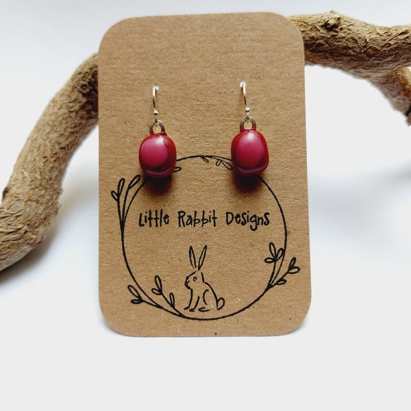 Fused Glass Earrings 