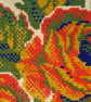 Digital Heritage Cross Stitch Pattern 'Orange Roses' - Image 4
