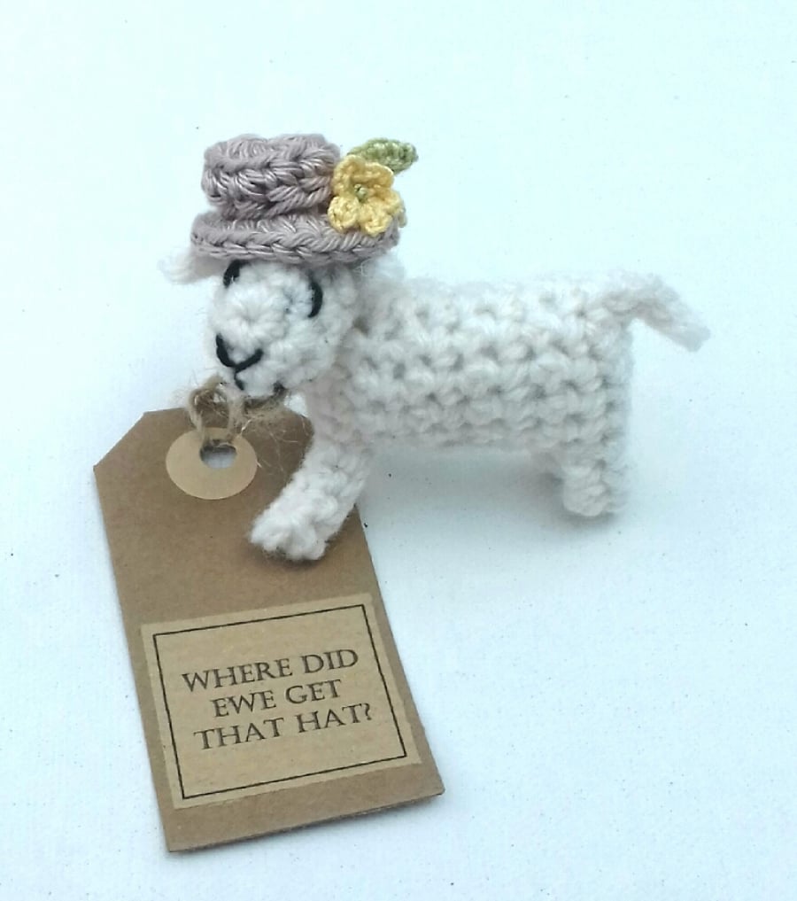 Where Did Ewe Get That Hat? Crochet Sheep