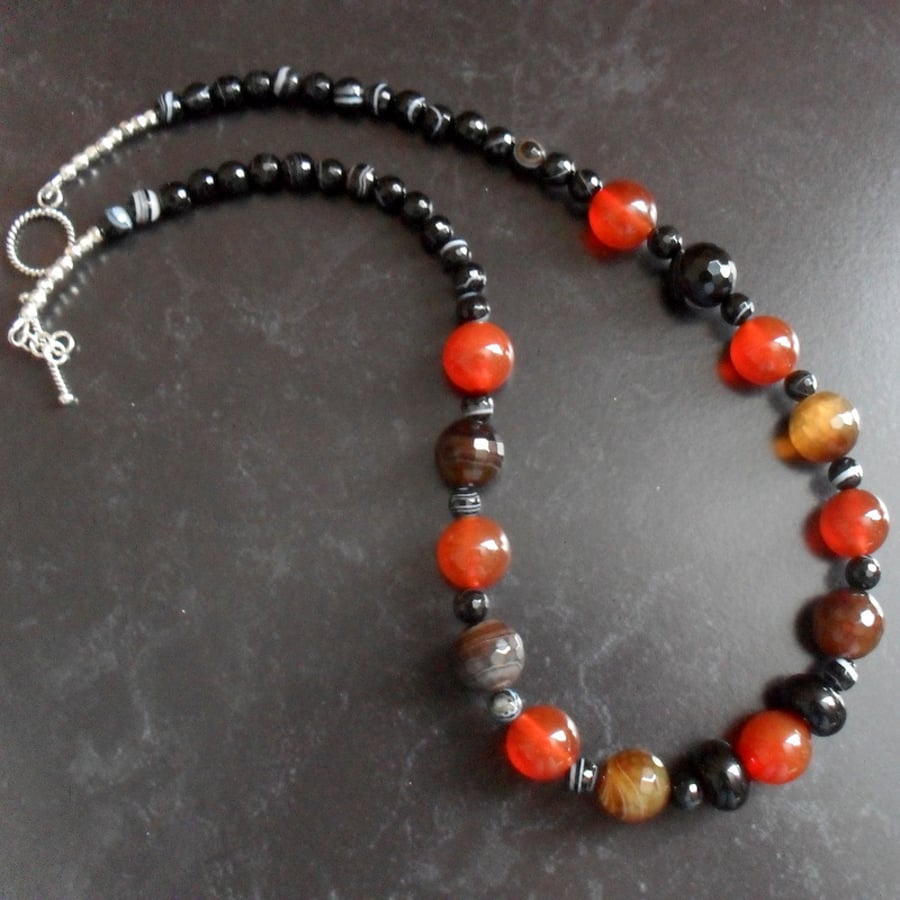 SALE was 22 pounds now 18 Agate Gemstone Necklace
