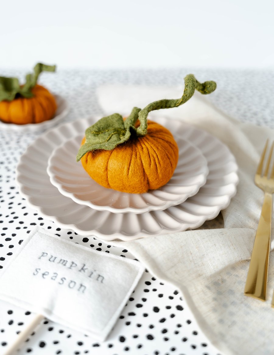 Felt Pumpkin Decorations Felt Pumpkin Workshop