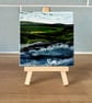 'Where the Sea Meets the Land' Ceramic Tile with Wooden Easel