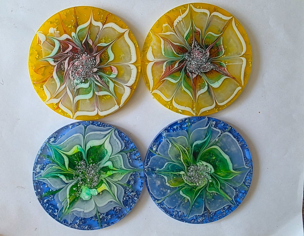 Round Bloom Coaster set of 2