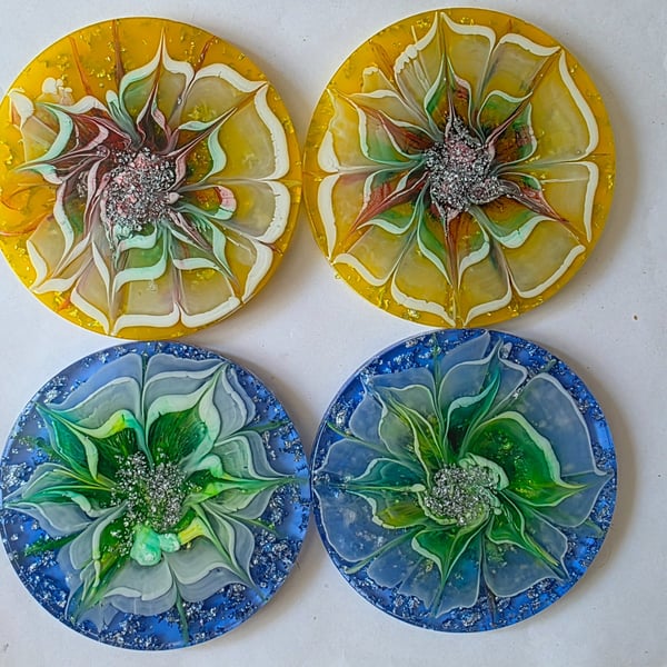 Round Bloom Coaster set of 2