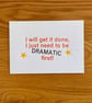 Dramatic A6 Letterpress Card - Image 5