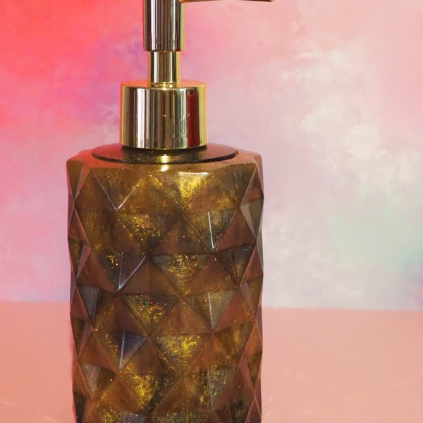 Soap Dispenser in Gold and Black
