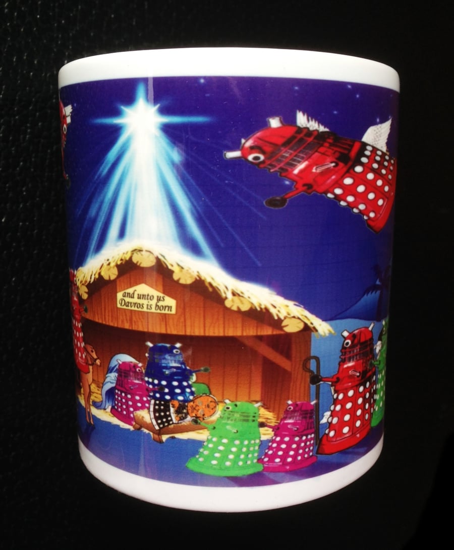 Doctor Who Daleks, Christmas Nativity Scene Mug gift