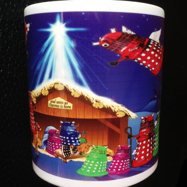 Doctor Who Daleks, Christmas Nativity Scene Mug gift