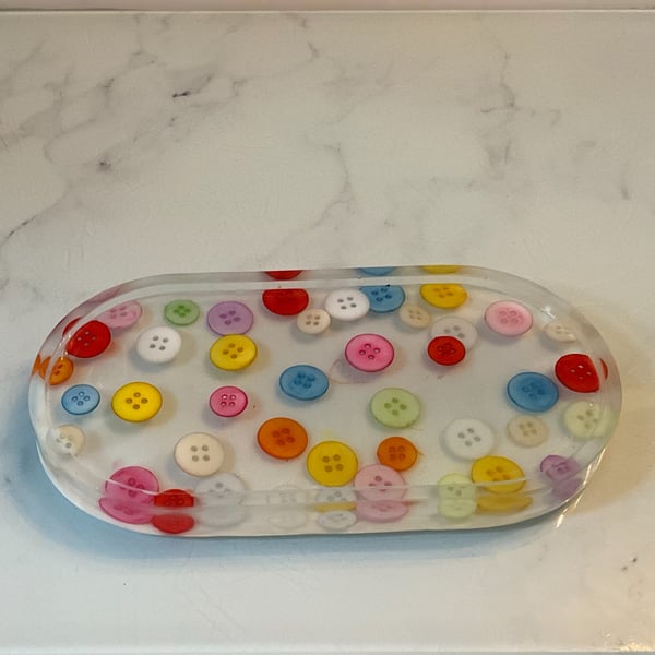 Handmade resin trinket tray