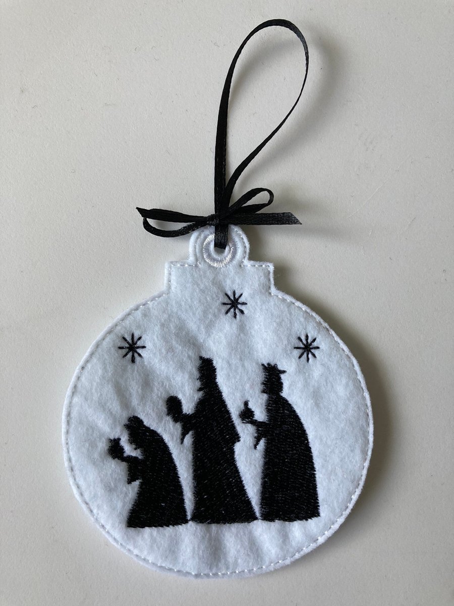 814. Wise Men Christmas tree hanging ornament.