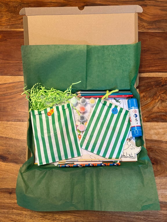 Dinosaur story and craft box