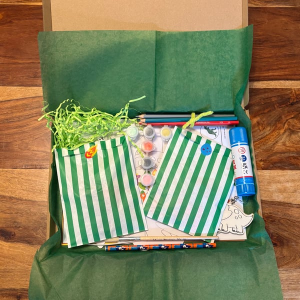 Dinosaur story and craft box