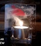 Handmade Fused Glass 'Christmas Penguin' T Light Holder - Image 7